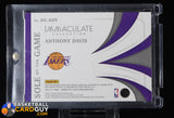 Anthony Davis 2020-21 Immaculate Collection Sole of the Game #12 #/25 basketball card, game used, numbered, shoe