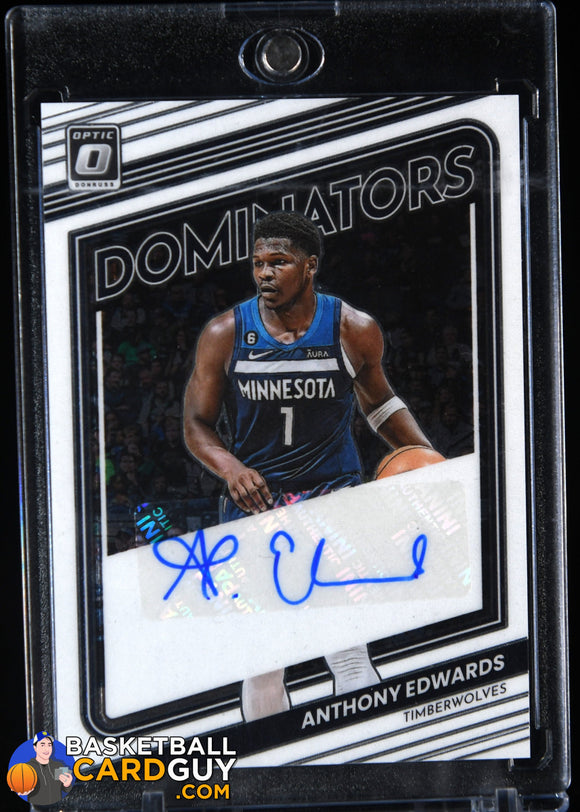 Anthony Edwards 2022-23 Donruss Optic Dominators Signatures #4 #/49