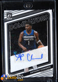 Anthony Edwards 2022 - 23 Donruss Optic Dominators Signatures #4 #/49 autograph, basketball card, numbered