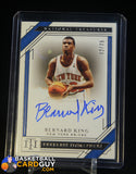 BERNARD KING 2020-21 NATIONAL TREASURES #PE-BKN PEERLESS AUTO #/75 auto, autograph, numbered