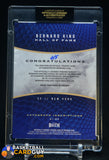 BERNARD KING 2024 Tyson Beck Hall of Fame Autograph Inscription #/5 auto, autograph, numbered