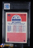 Bill Hanzlik Signed 1986 Fleer Basketball #43 BGS 9 AUTO Jersey Fusion GU Patch autograph, basketball card, beckett, graded, patch