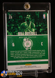 BILL RUSSELL PSA 8 2016 PANINI ABSOLUTE #23 MARKS OF FAME ON CARD AUTO #/600 auto, autograph, graded, numbered, PSA