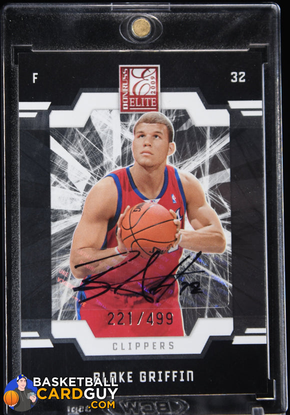 Blake Griffin 2009 - 10 Donruss Elite #161 AU RC #/499 auto, autograph, basketball card, numbered, rookie card