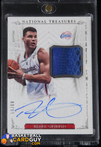 Blake Griffin 2013-14 Panini National Treasures Sneaker Swatches Autographs #22 #/60 autograph, basketball card, numbered, patch, shoe