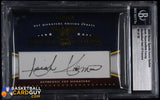 Bob Cousy / Isiah Thomas 2009 Razor Hall of Famers Cut Autographs #5/20 autograph, basketball card, beckett, graded, numbered