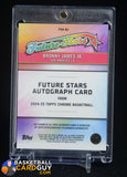 Bronny James Jr. 2024-25 Topps Chrome Future Stars Autographs #FSABJ RC auto, autograph