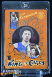 Cade Cunningham 2021-22 Panini Illusions King of Cards Orange #30 RC #/75 basketball card, numbered, rookie card