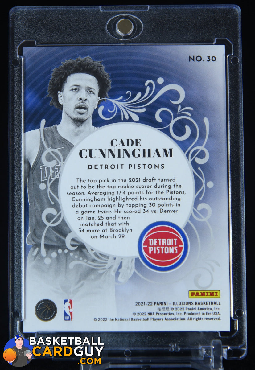 Cade Cunningham 2021-22 Panini Illusions King of Cards Orange #30 RC #/75