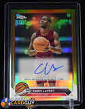 Caris LeVert 2023-24 Topps Chrome Autographs Gold Refractors #CGCL #/50 autograph, basketball card, numbered