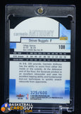 Carmelo Anthony 2003-04 Fleer Mystique Die Cut #108 RC #/600 numbered