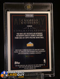 Carmelo Anthony 2003-04 Topps Pristine Personal Endorsements RC #CA auto, autograph