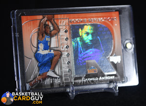 Carmelo Anthony 2003-04 Upper Deck Triple Dimensions #130 RC #/999 basketball card, numbered, rookie card