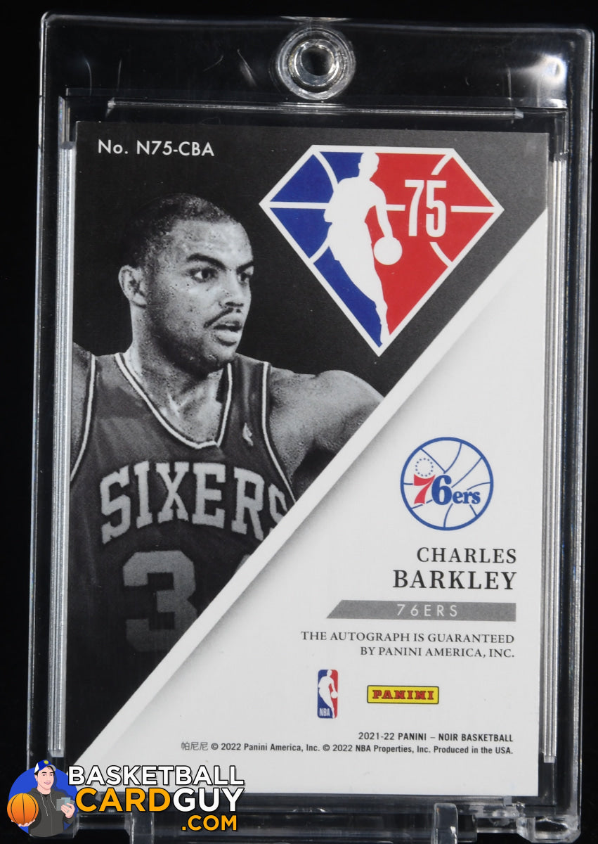 Charles Barkley 2021-22 Panini Noir NBA 75th Autographs #3 – Basketball Card  Guy