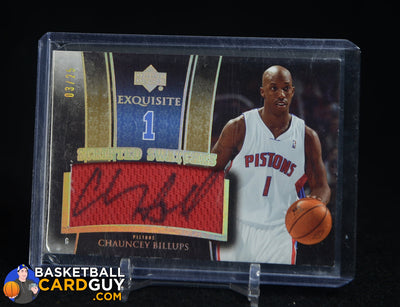 Chauncey Billups 2005-06 Exquisite Collection Scripted Swatches #SSCB #03/25