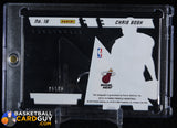 Chris Bosh 2013-14 Pinnacle Pinnacle of Success Autographs #16 #/49 auto, autograph, basketball card, numbered