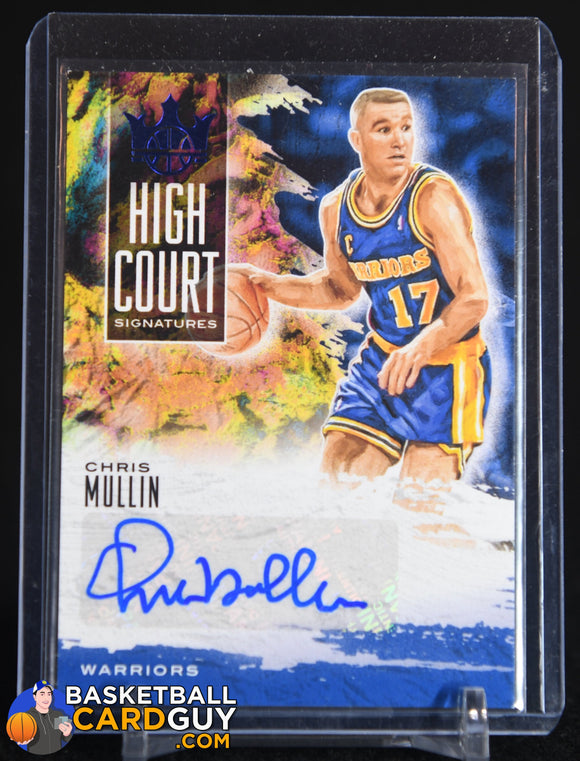 Chris Mullin 2019-20 Court Kings High Court Signatures Sapphire #12 #/25 auto, autograph, basketball card, numbered