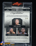 Chris Mullin Mitch Richmond Tim Hardaway Sports Heroes #/9 auto, autograph, numbered