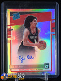 CJ Elleby 2020-21 Donruss Optic Rated Rookies Signatures Holo #195 autograph, basketball card, prizm, rookie card