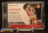 Clyde Drexler 2017-18 Panini Vanguard Postseason Heroes Patch Auto Gold #/10 auto, autograph, memorabilia, numbered