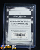 Clyde Drexler 2024 Topps Inception #MLM-CD Memory Lane Marks auto, autograph