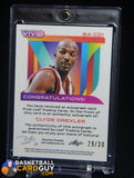 Clyde Drexler Leaf Vivid Autograph #/30 auto, autograph, numbered