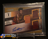 Collin Sexton 2018-19 Absolute Memorabilia Tools of the Trade Three Swatch Signatures #8 #/149 auto, autograph, memorabilia, numbered