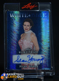 Dan Marino Sean Young Ace Ventura 2024 Leaf Electrum Red White and Blue Autographs #/5 auto, autograph, numbered