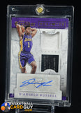D’Angelo Russell 2015-16 Panini Excalibur Head to Toe Signatures #2 RC #/75 auto, autograph, memorabilia, numbered