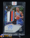Darius Bazley 2019-20 Panini Spectra Rookie Jersey Autographs Wave #209 #/39 auto, autograph, memorabilia, numbered