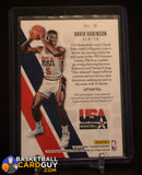 David Robinson 2014-15 Panini Excalibur Red White and Blue Jerseys #18 USA memorabilia, team usa
