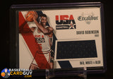 David Robinson 2014-15 Panini Excalibur Red White and Blue Jerseys #18 USA memorabilia, team usa