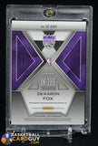 De’Aaron Fox 2018-19 Panini Spectra In The Zone Autographs Neon Blue #24 #/60 auto, autograph, numbered