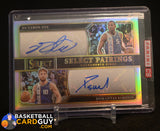 De’Aaron Fox Domantas Sabonis 2023-24 Select Pairings Signatures #5 Auto /49 auto, autograph, numbered