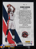 DeMar DeRozan 2014-15 Panini Excalibur Red White and Blue Jerseys Prime #4 #/25 basketball card, game used, numbered, patch, team usa