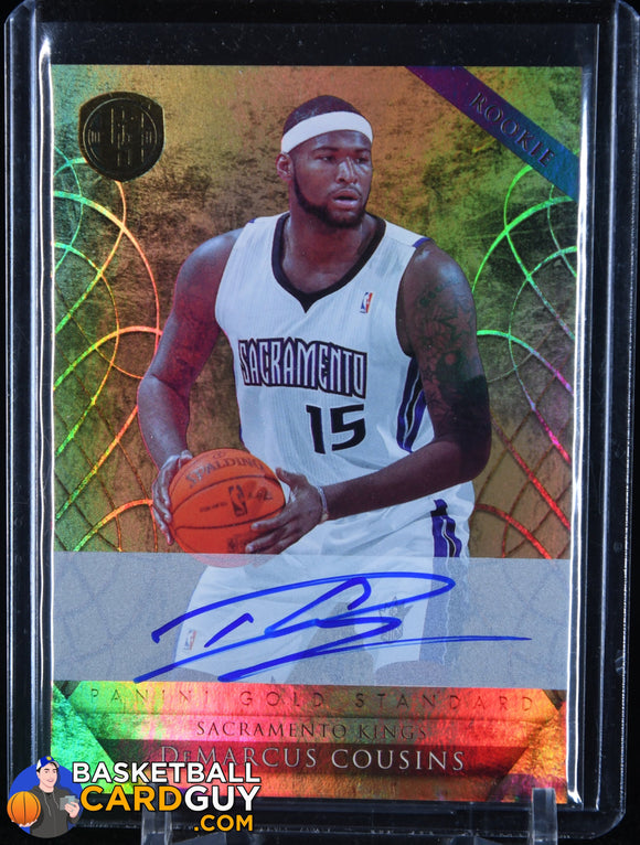 DeMarcus Cousins 2010 - 11 Panini Gold Standard #217 AU RC auto, autograph, basketball card, numbered, rookie card