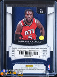 DeMarre Carroll 2014 - 15 Select Jersey Autographs Prizms Tie Dye #53 #/25 auto, autograph, basketball card, numbered, patch