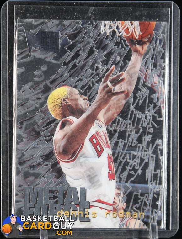 Dennis Rodman 1995 - 96 Metal Force #12 90’s insert, basketball card