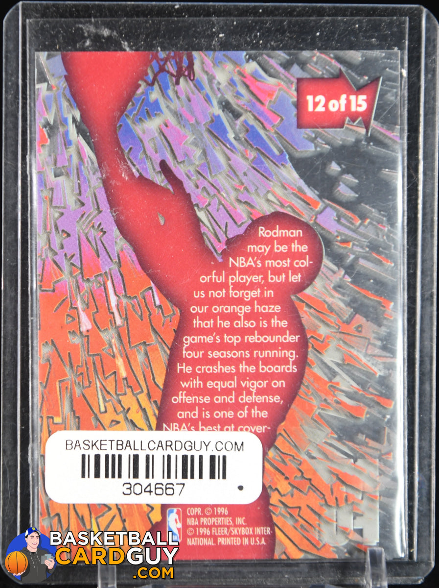 Dennis Rodman 1995-96 Metal Metal Force #12 – Basketball Card Guy