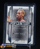 Dennis Rodman 2021 Pop Century Purple #/15 auto, autograph, numbered
