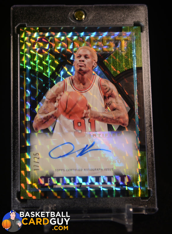 Dennis Rodman 1997-98 Topps Finest Test Refractor Gold /289