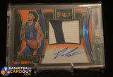 Dereck Lively II 2023-24 Select Rookie Jersey Autographs Neon Orange Pulsar Prizms FOTL RC RPA #5 #/30 auto, autograph, memorabilia,
