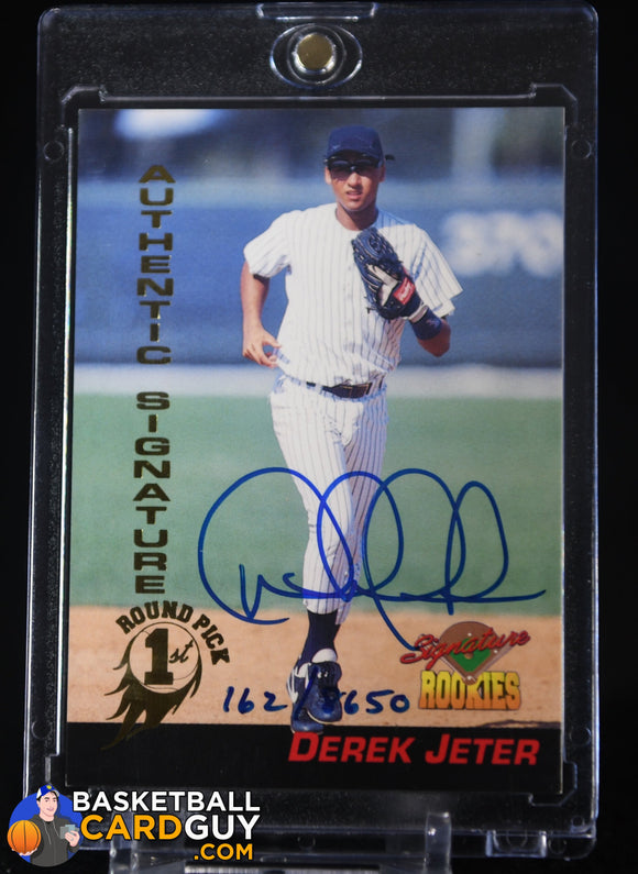 Derek Jeter 1994 Signature Rookies Signatures #35 #/8650 autograph, baseball card, numbered, rookie card