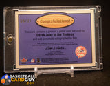 Derek Jeter 2002 Fleer Platinum FENCE BUSTERS AUTOGRAPH SIGNATURE SSP #/21 auto, autograph, baseball card, bat, memorabilia