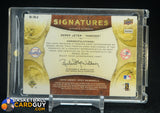 Derek Jeter Auto 2009 Upper Deck Sweet Spot 50/299 Red Stitch auto, autograph, baseball card, numbered