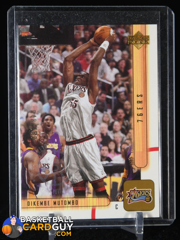 Dikembe Mutombo 2001-02 Upper Deck UDX #124 #/100 basketball card, numbered