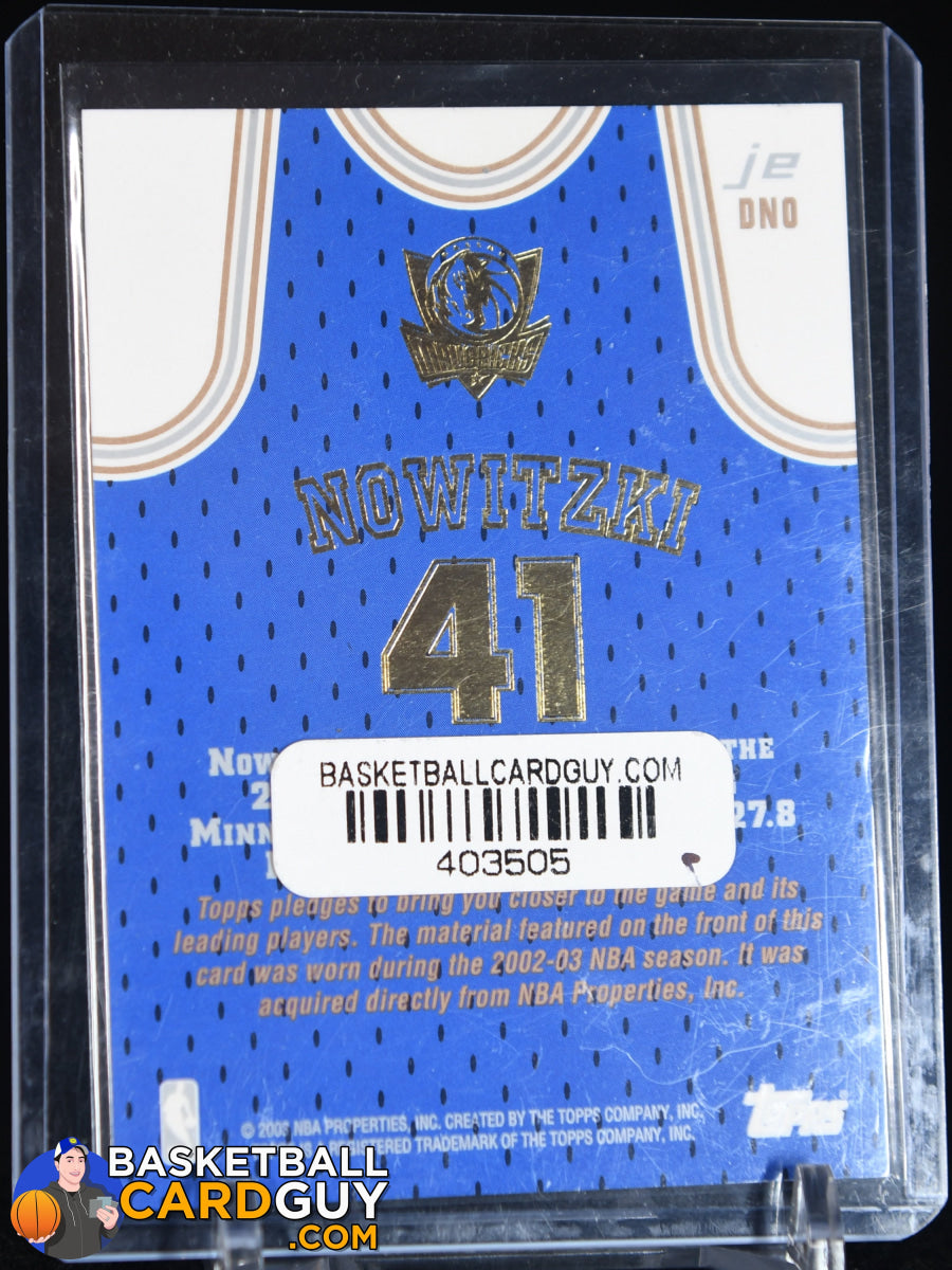 Dirk Nowitzki & Vince Carter コンボジャージカード 1998/99 Topps 