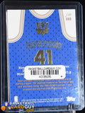 Dirk Nowitzki 2002 - 03 Topps Jersey Edition #JEDNO H basketball card, game used,