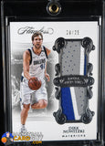 Dirk Nowitzki 2017 - 18 Panini Flawless Dual Patches #30 #/25 basketball card, game used, numbered, patch
