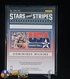 Dominique Wilkins 2023-24 Panini Noir Stars and Stripes Prime Gear #8 PATCH #/25 memorabilia, numbered